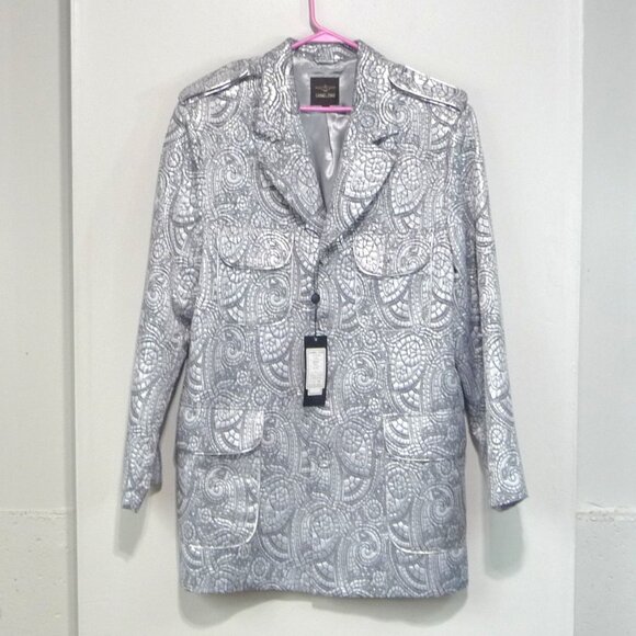 CARMEL ZHAO METALLIC TOP COAT LARGE - Picture 1 of 14